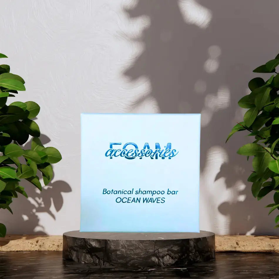 Schampokaka lockigt hår - Ocean Waves Shampoo bar