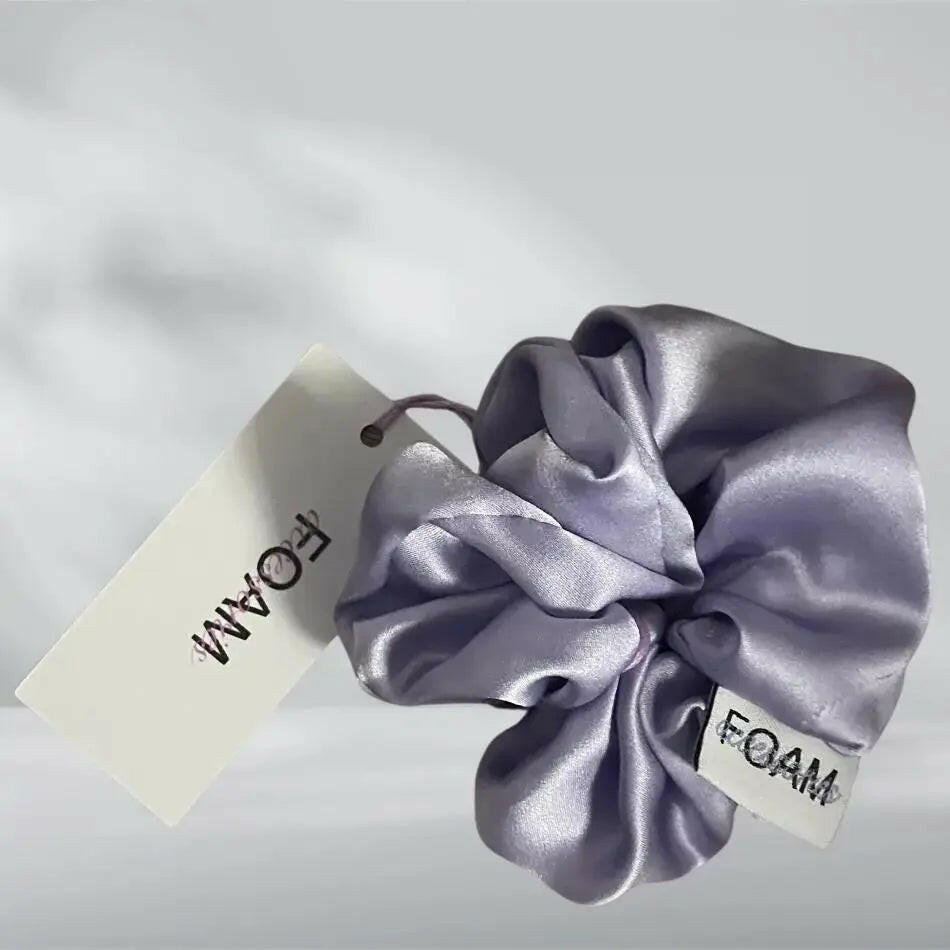 Silkeshårsnodd i 100% äkta silke - fläder