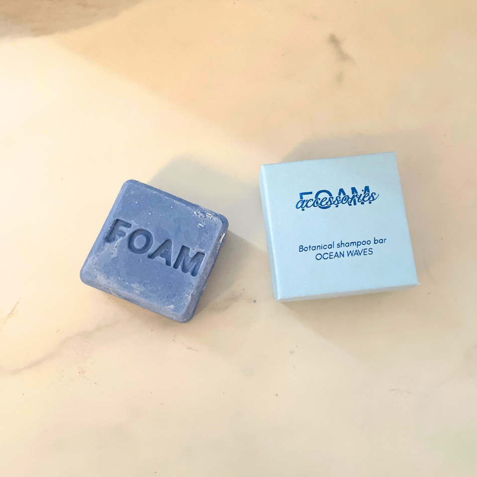 Schampokaka lockigt hår - Ocean Waves Shampoo bar